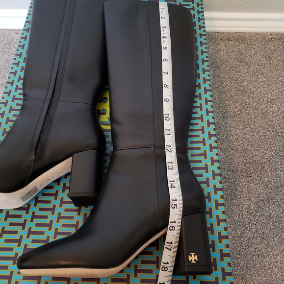 Tory Burch Kira 70mm knee boot black women's shoes size 6 - Picture 9 of 16